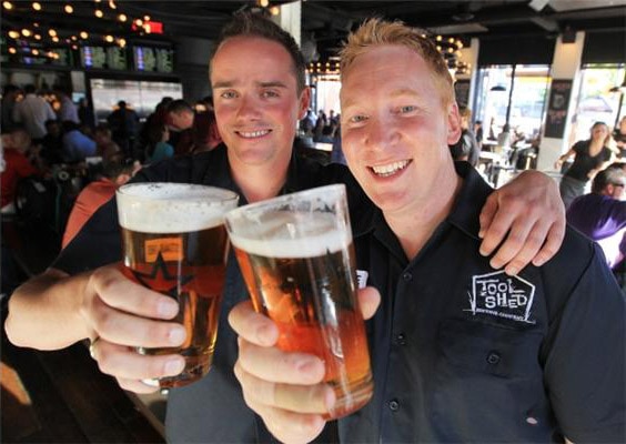 Graham Sherman and Jeff Orr of Tool Shed Brewing in Calgary took on the province and won, paving the way for craft beer in Alberta. Contributed photo