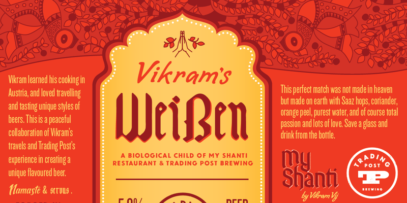Vikram's Weissen is available exclusively at My Shanti and Trading Post Brewing. Contributed photo