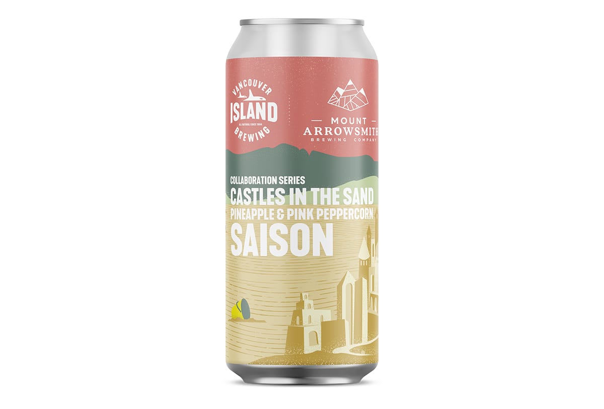 Castles in the Sand Pineapple and Pink Peppercorn Saison by Vancouver Island Brewing 