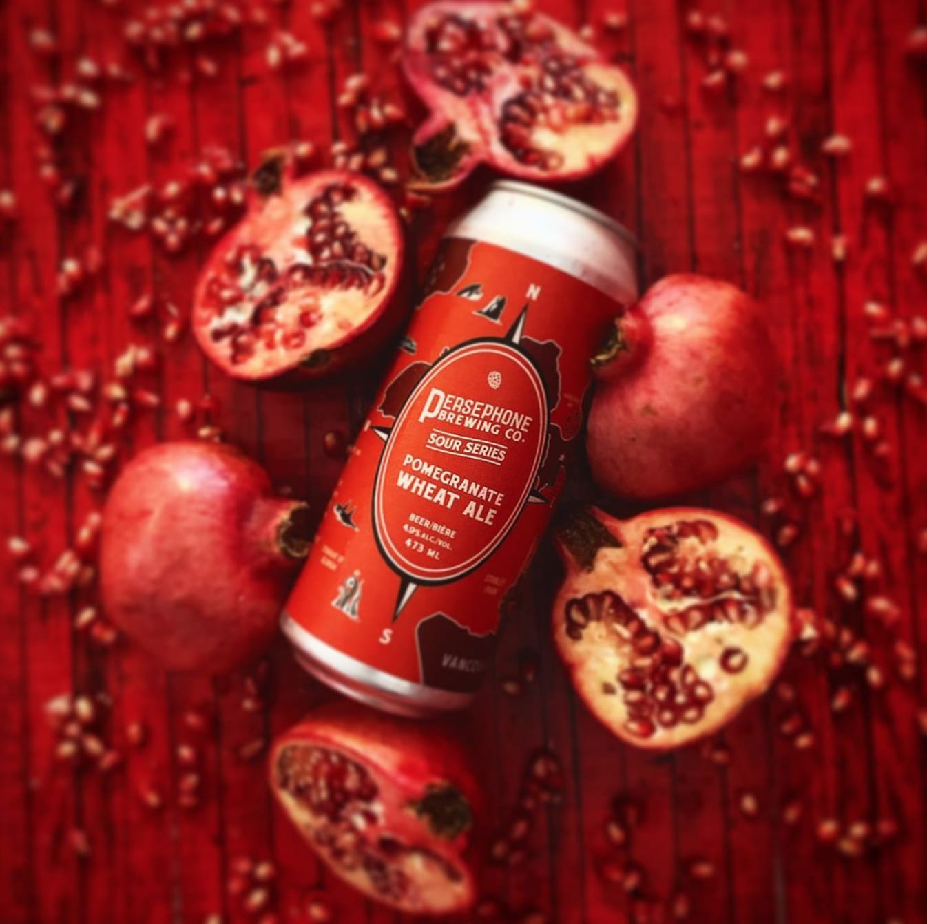 Pomegranate Wheat Ale by Persephone Brewing