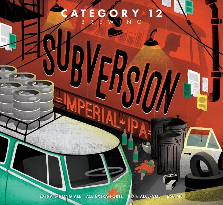 Subversion Imperial IPA by Category 12 Brewing.